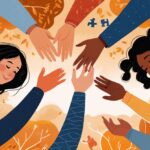 diverse people connecting authentically