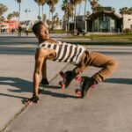 A-Man-Posing-while-Wearing-Roller-Skates