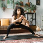 A-Woman-in-Activewear-Exercising