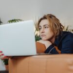 A-Woman-using-a-Laptop