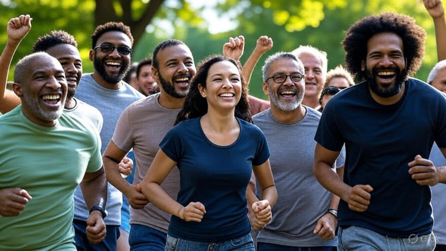 Diverse-group-of-people-doing-celebratory-arm-raises