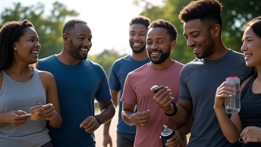 a-small-group-of-friends-walking-together-in-a-community-park