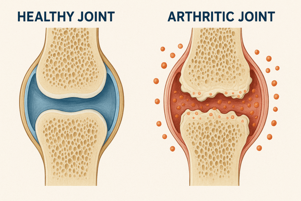 healthy-joint-versus-arthritic-joint