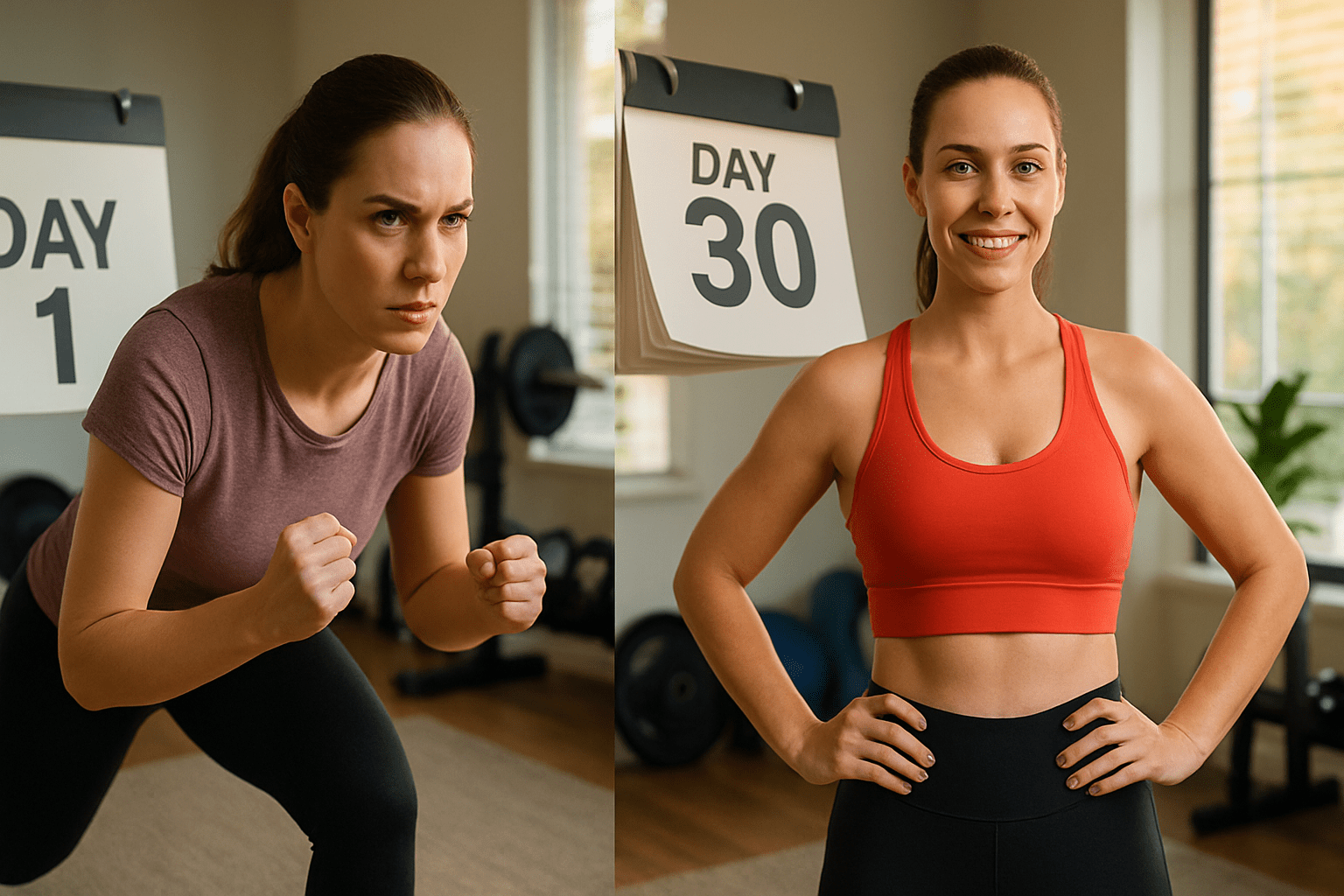 powerful-transformation-split-screen-image-showing-a-confident-woman-in-workout-attire
