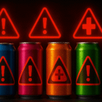 warning-style-image-showing-colorful-energy-drink-cans