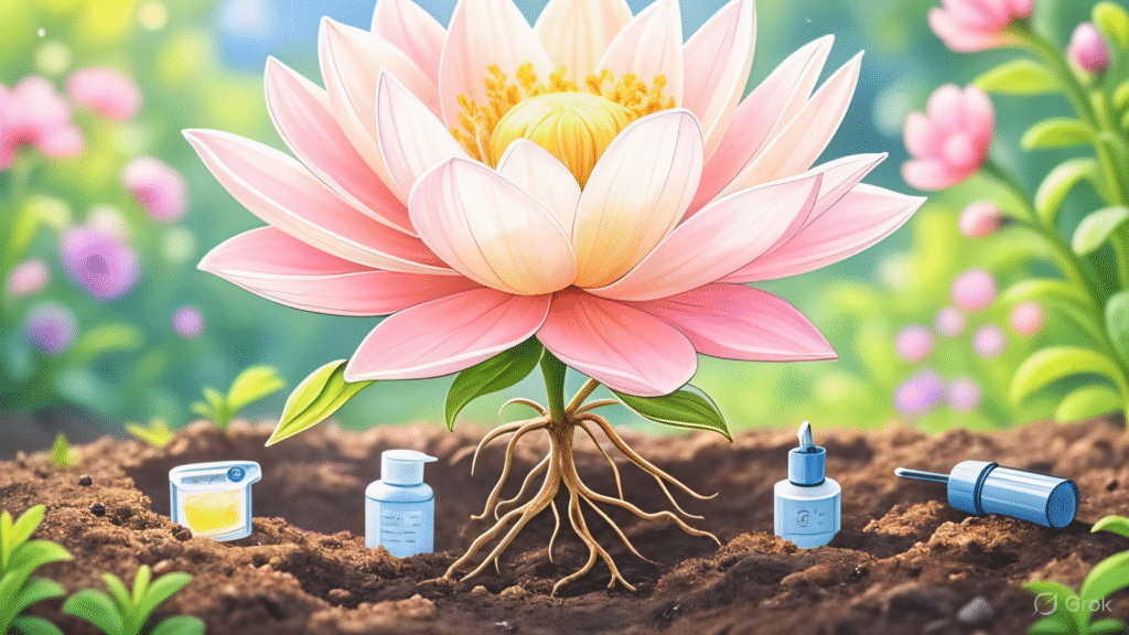 blooming-flower-with-petals-made-of-DIY-pore-strip