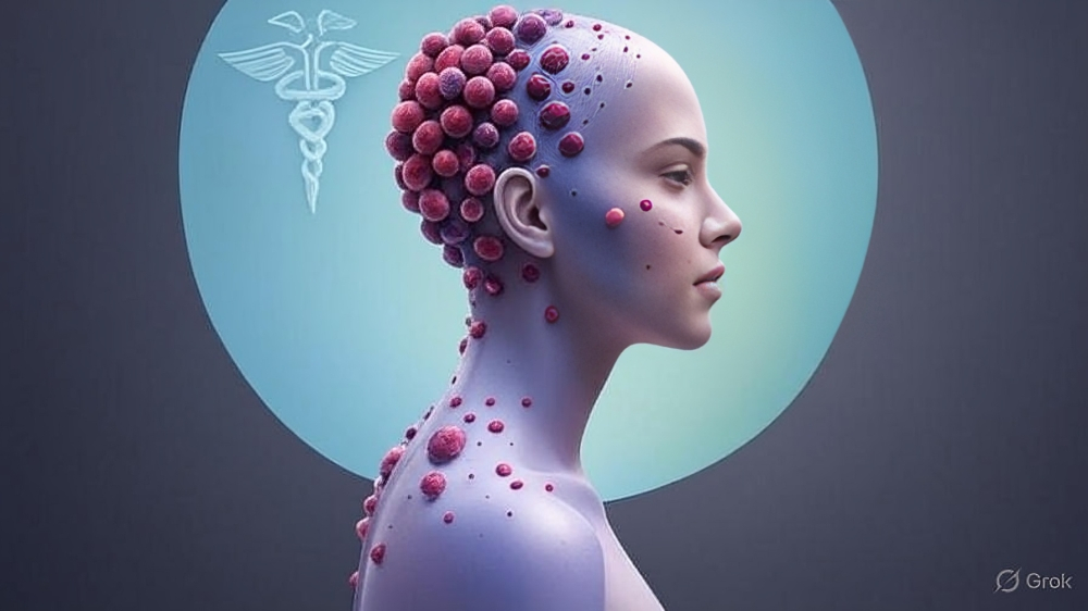 human-silhouette-with-interconnected-red-and-purple-nodules-on-the-face-and-back