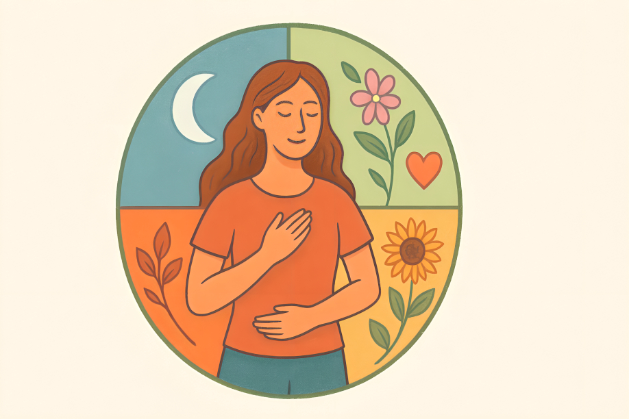 woman-standing-in-a-circle-divided-into-four-seasons